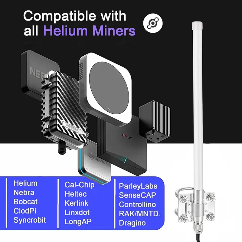 Omni Directional GSM WiFi 4G LTE N Male Fiberglass Outdoor Antenna