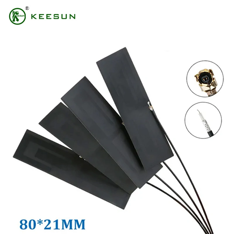 Flexible GSM 5g PCB Internal FPC Antenna with Ipex Mhf4 0.81 Wire