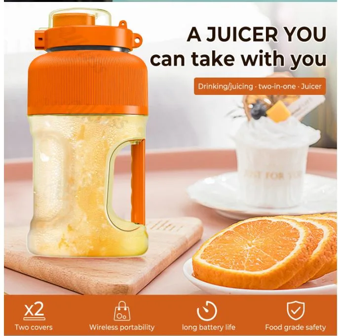 2 in 1 Water and Juicer Shaker Bottle Personal Electric Juice Blender