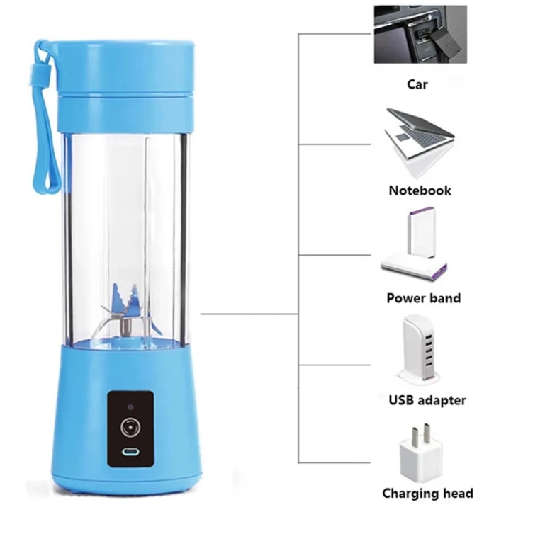 2024 Portable Electric Juice Cup Multifunctional Mini Personal Juicer Hot Sale USB Fruit Blender