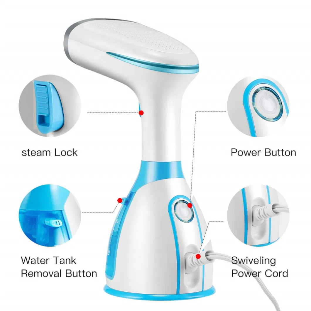 2021new design Travel/Home Portable Mini Powerful Smart Handheld Garment Clothes Steamer, Fabric Steamer