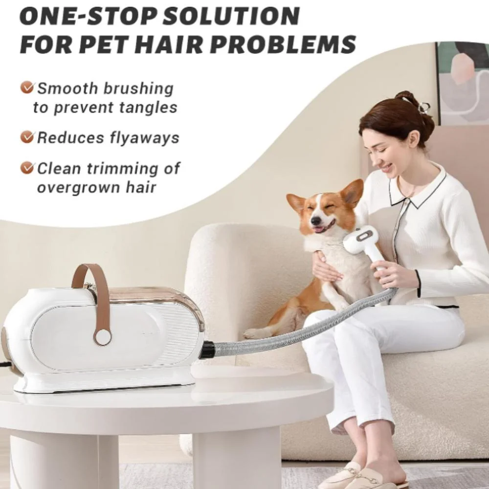 Low Noise Design Dog Grooming Vacuum with 4 Limit Combs