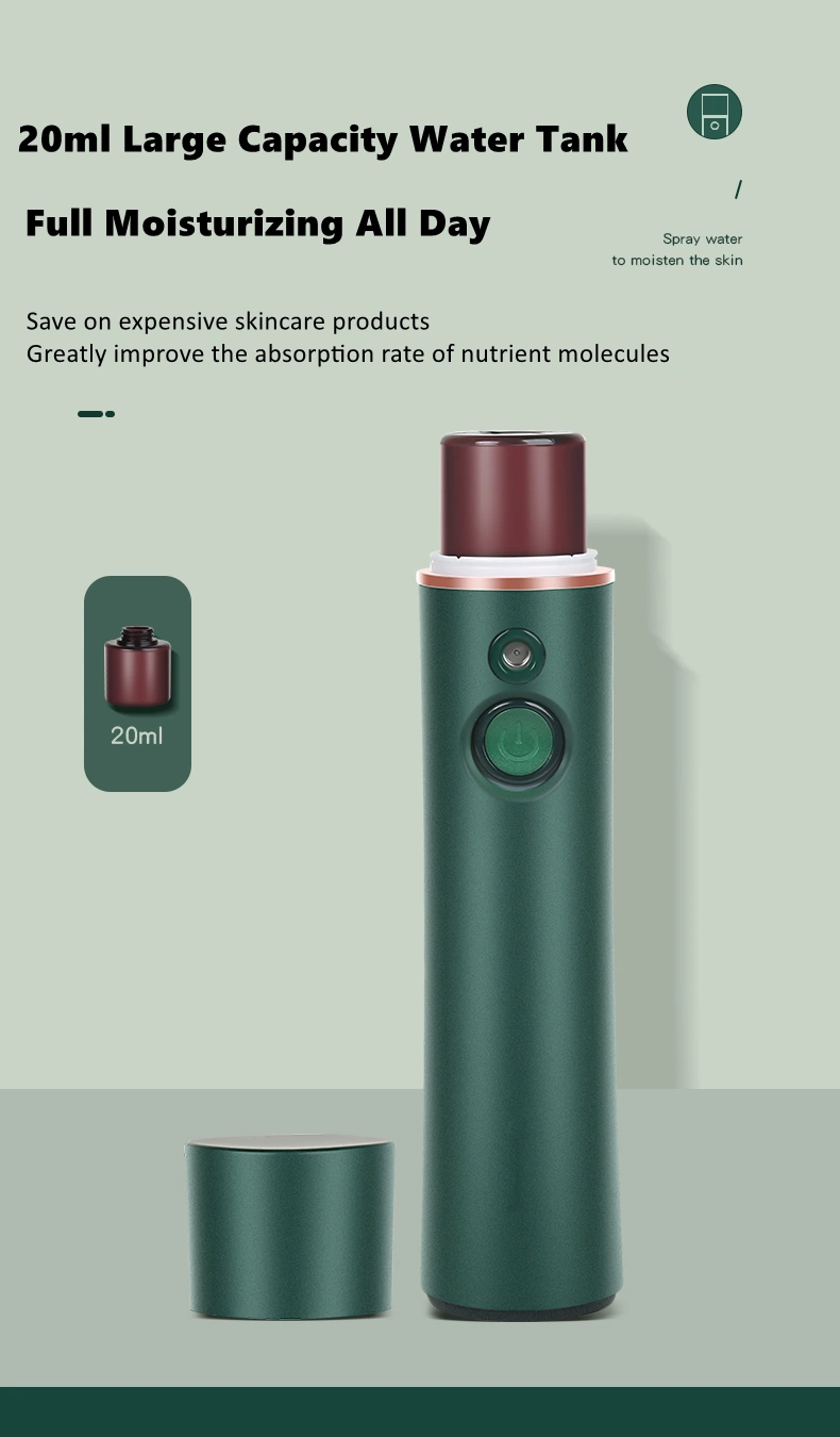2021 New Arrival Handy Handheld Skin Mister Steam Machine Portable Face Nano Mini Facial Steamer