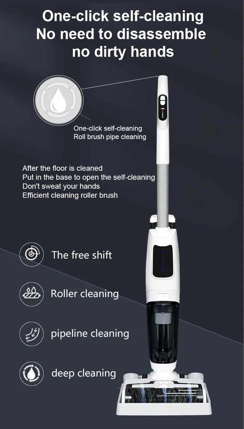 Carpet Floor Spray Water Steam Mop Household Portable Handheld Upright Wireless