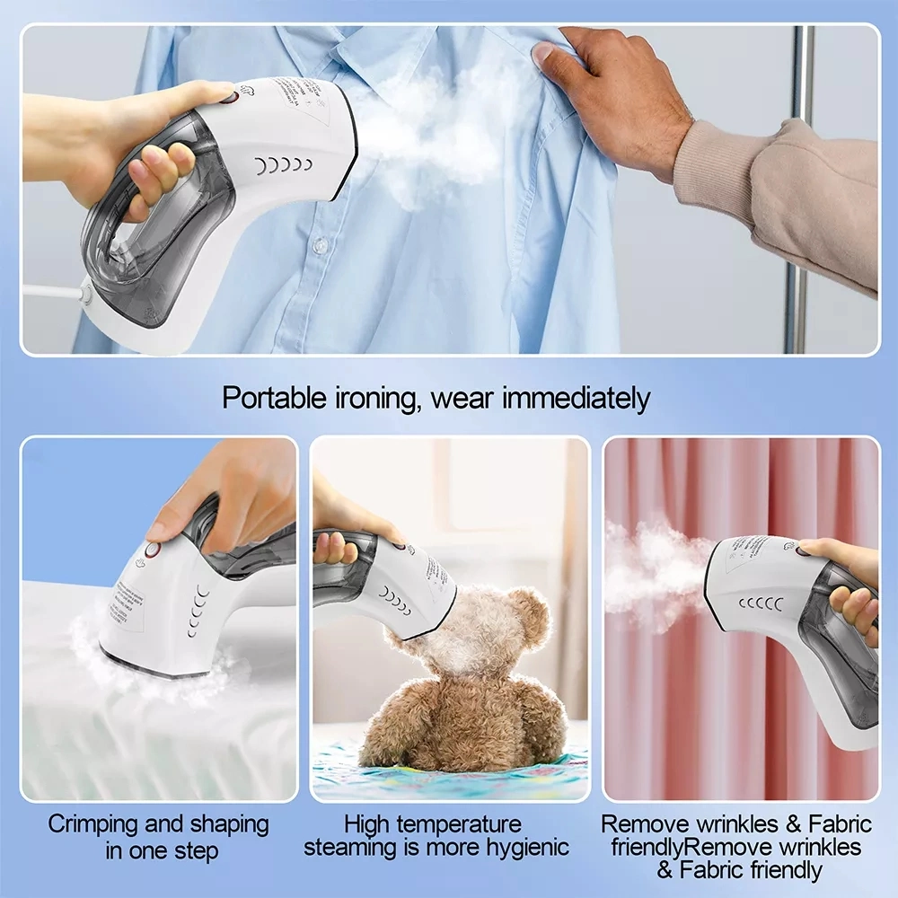 Handheld Garment Steamer 2 in 1 Steam Iron Ironing Clothes Cleaner