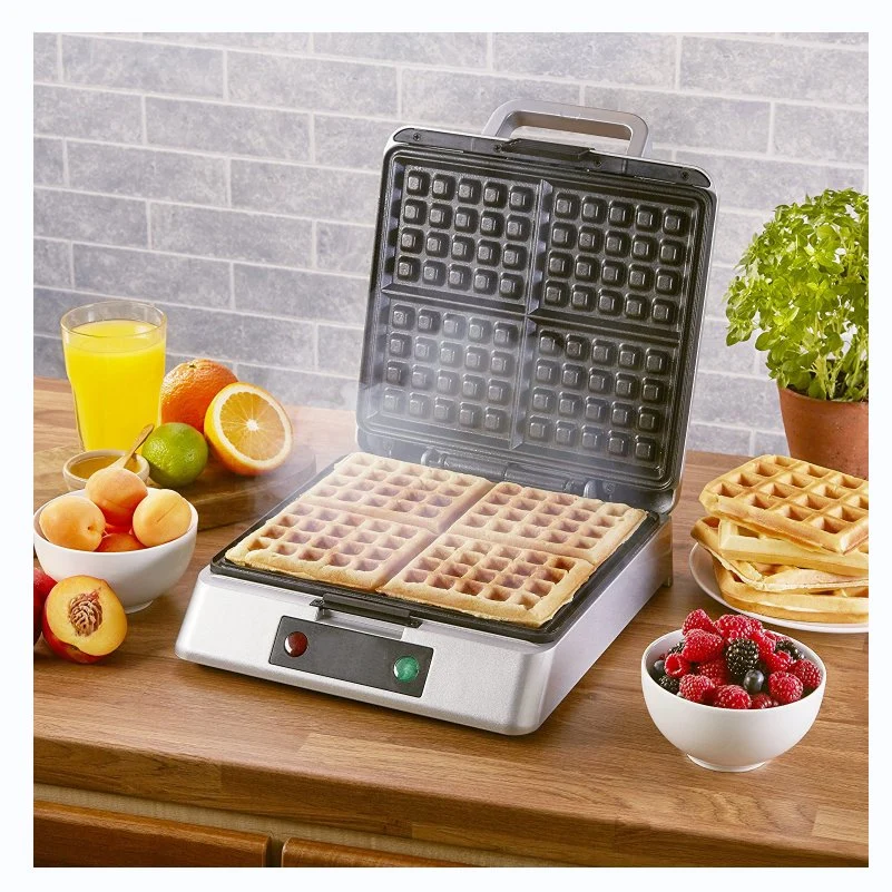 Multifunctional Automatic 2 Slice Sandwich Grill Waffle Maker with Non-Stick Coating