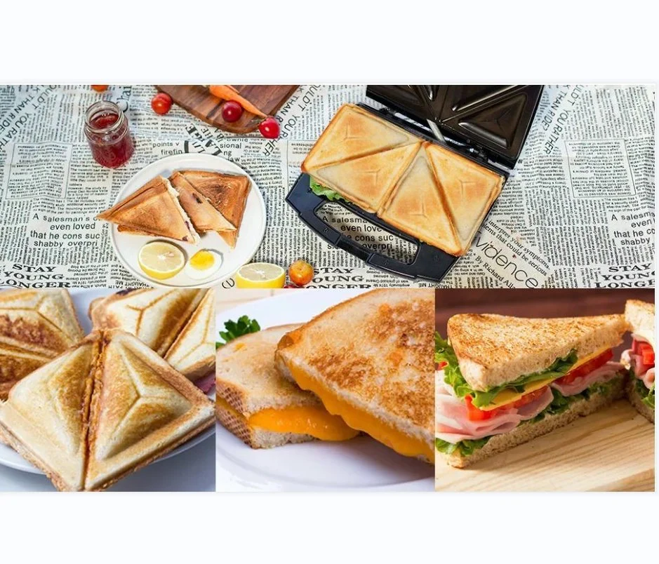 Sandwich Press Bread Toaster Waffle Grill Sandwich Maker