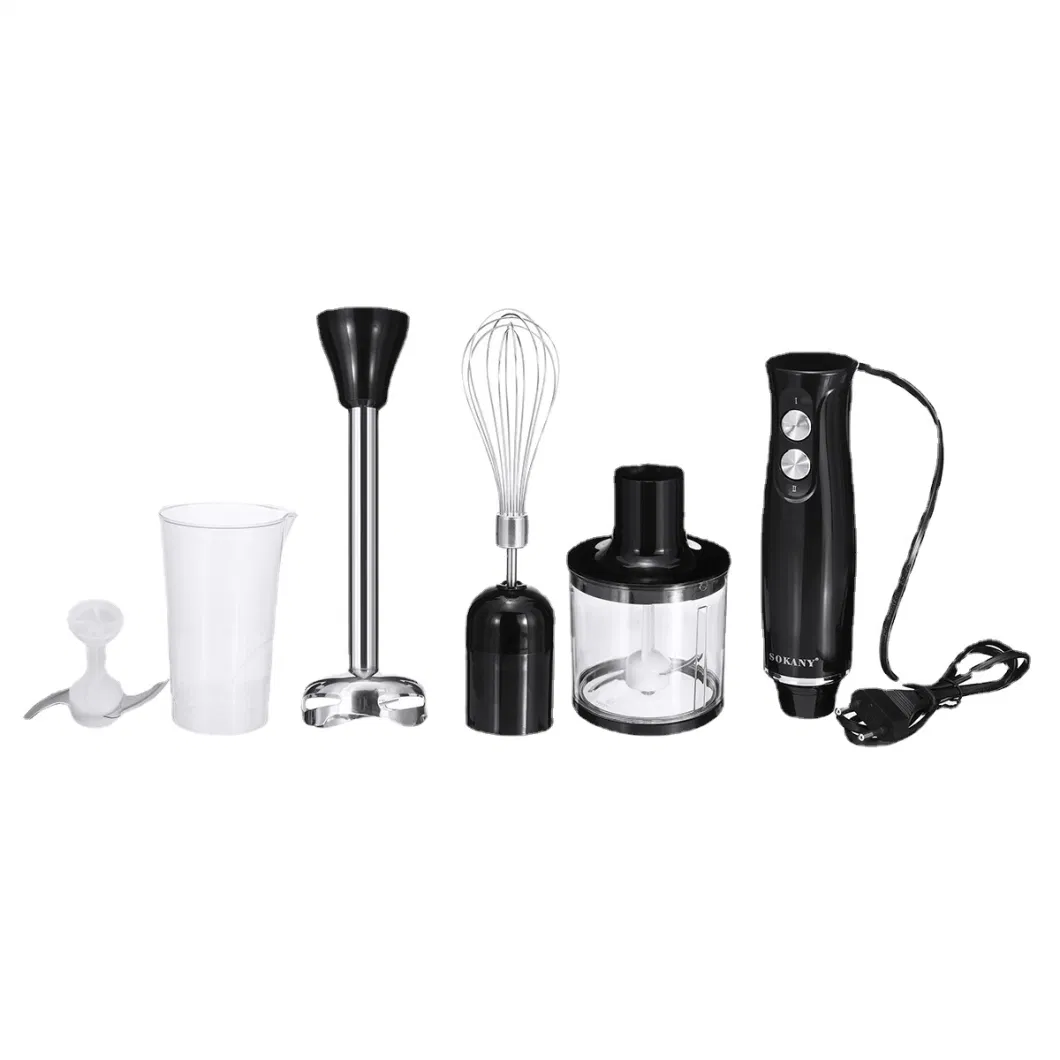 Kitchen Electric 4 in 1 Hand Blender 4 in 1 Hand Stick Blender Sokany Hand Blender Portable Hand Blender Wholesale Price