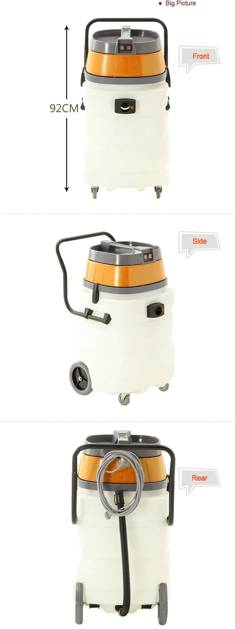 Kd518A 90L Dry Wet Professional Commercial Vacuum Cleaner