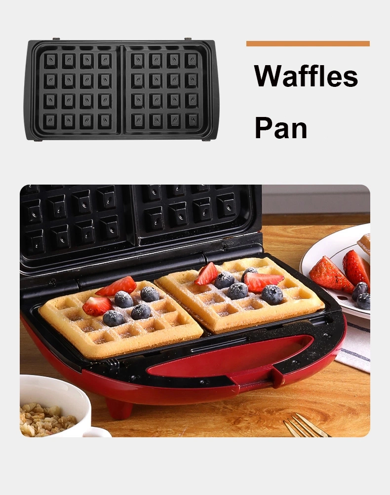 3 in 1 Detachable Multi-Function Electric Non-Stick Surface Sandwich/Waffle Maker