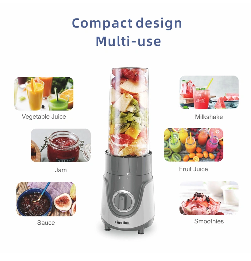 BPA Free 300W Portable Multi-Use Electric Household Blender with Drinking Lid