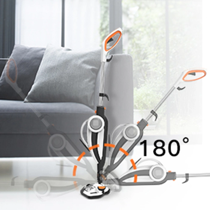 Top Steam Mop Clean with 180-Degree Swivel Head to Reach The Hard Places