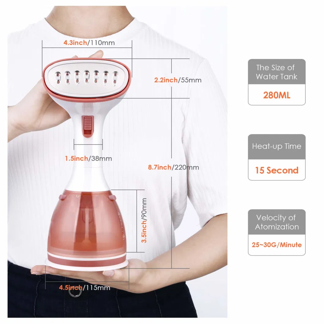 2021 High Quality 1500W 3 Levels Steam Garment Steamer