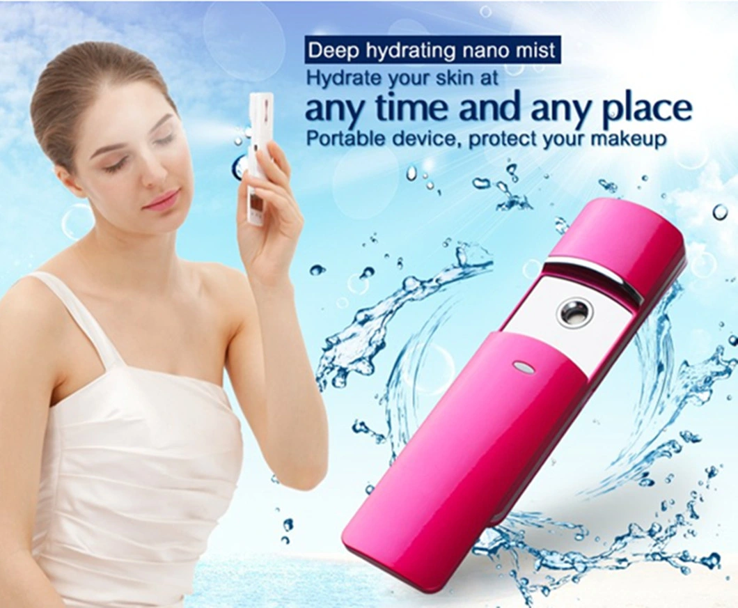 Home Use Pocket Facial Nano-Ionic Steamer for Skin Moisturizing