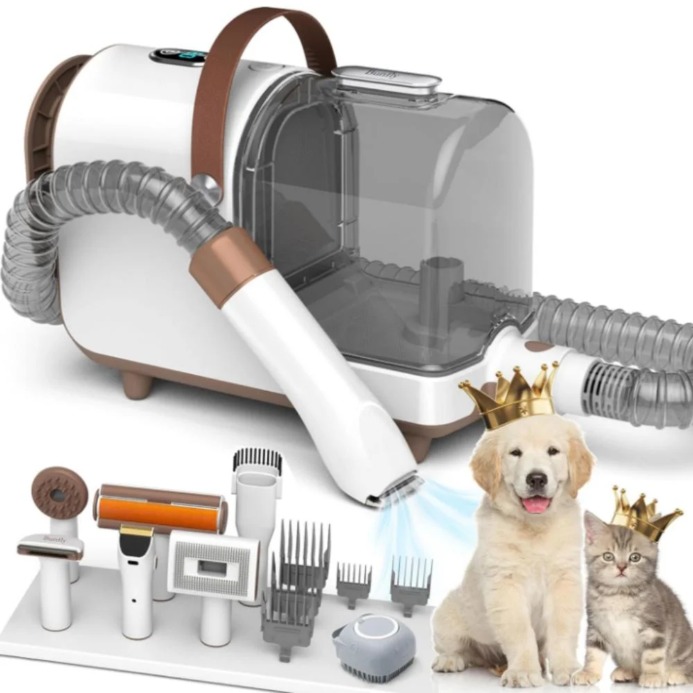 Dog Vacuum for Grooming with 7 Pet Grooming Tools for Dogs Cats