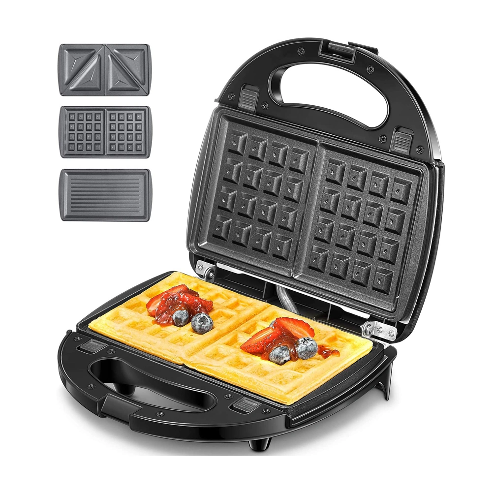 Electric Square 9 in 1 Waffle Grill Sandwich Maker