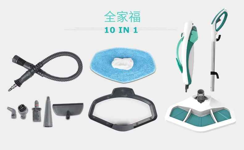 Versatile 10-in-1 Steam Mop Cleaner with Detachable Handheld Unit