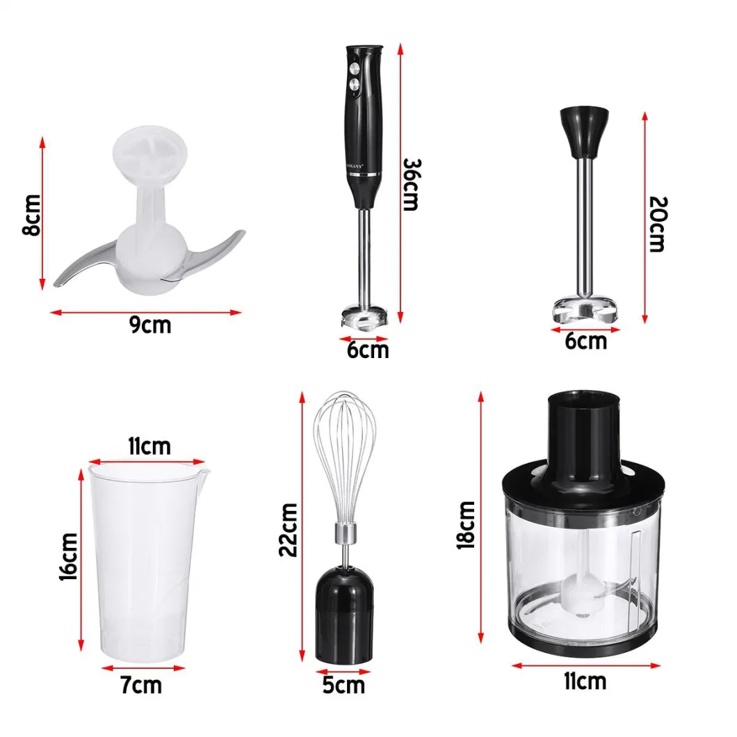 Kitchen Electric 4 in 1 Hand Blender 4 in 1 Hand Stick Blender Sokany Hand Blender Portable Hand Blender Wholesale Price