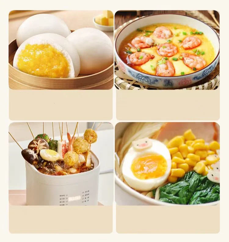 300W Electric Cordless Stackable Egg Food Steamer