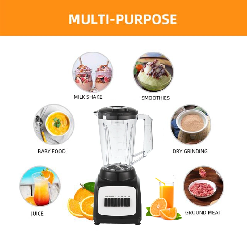 350W 1.5lplastic Jar 350multifunction High Quality Portable Blender Custom Multifunctional Blender and Grinder Commercial Electric Blender