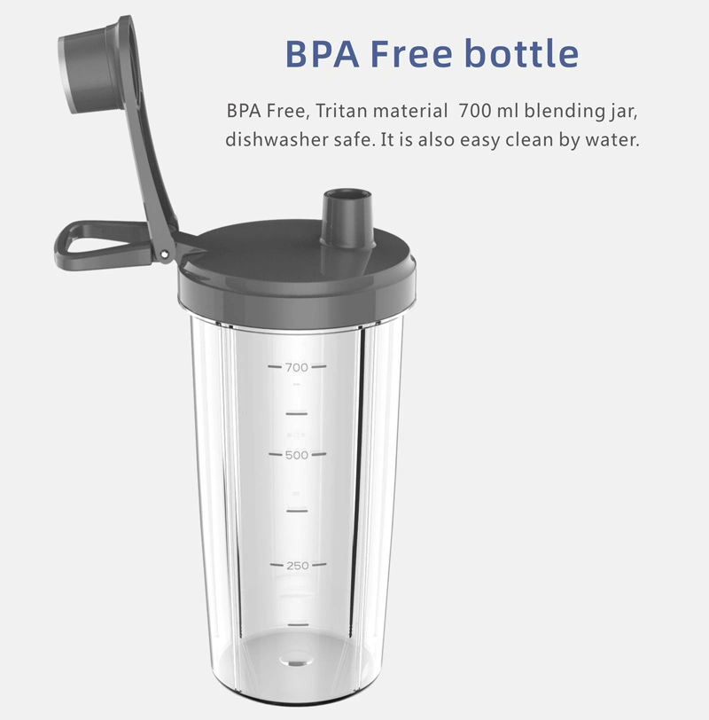 BPA Free 300W Portable Multi-Use Electric Household Blender with Drinking Lid