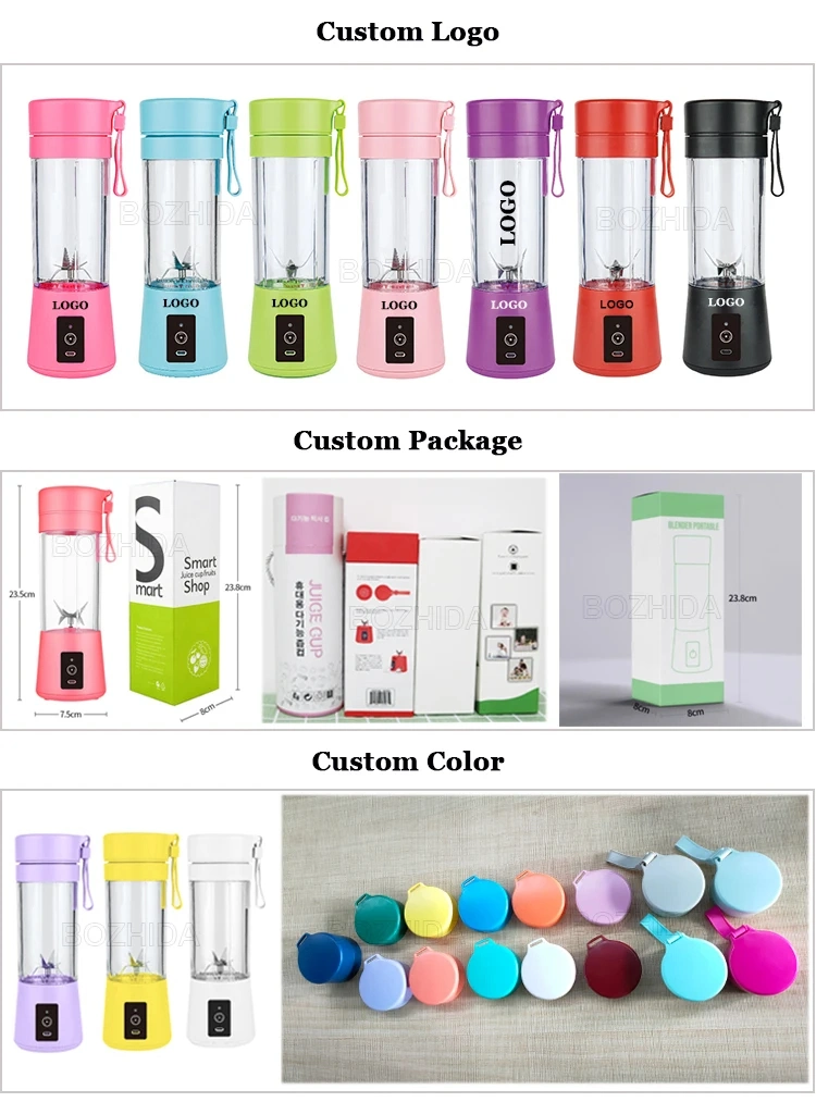 Smart Hot Sale USB Portable Plastic Water Bottle Electric Blender