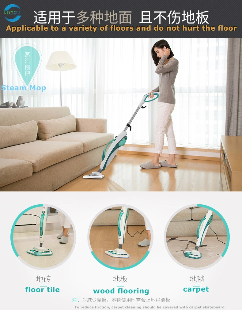 Multipurpose 10-in-1 Steam Cleaner - Detachable Handheld Unit - Pet Friendly