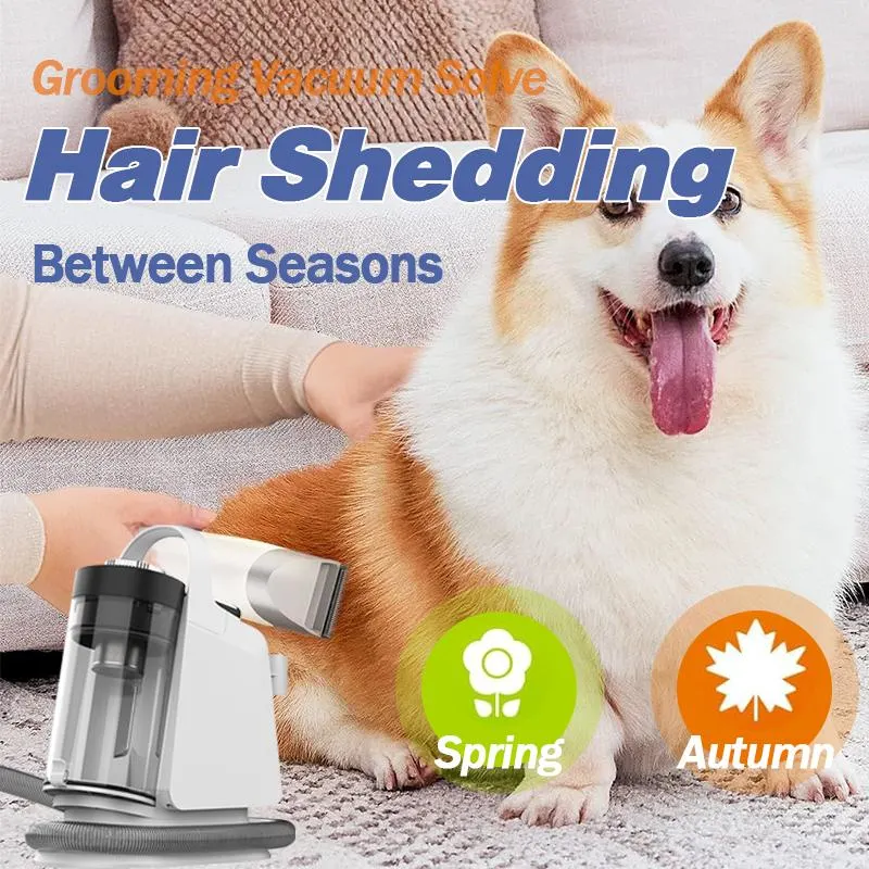 350W New Pet Vacuum Cleaner Dog Cat Hair Grooming Clipper Dog Grooming Vacuum Cleaner Brush Kit Pet Products