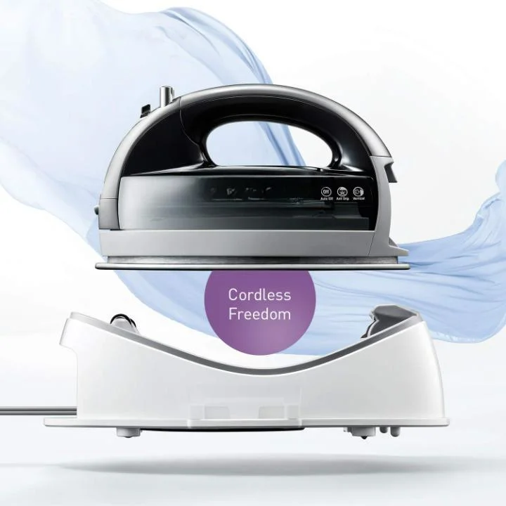 New-Style Cordless Portable 1500W Contoured Multi-Directional Stainless Steel Soleplate Steam Iron