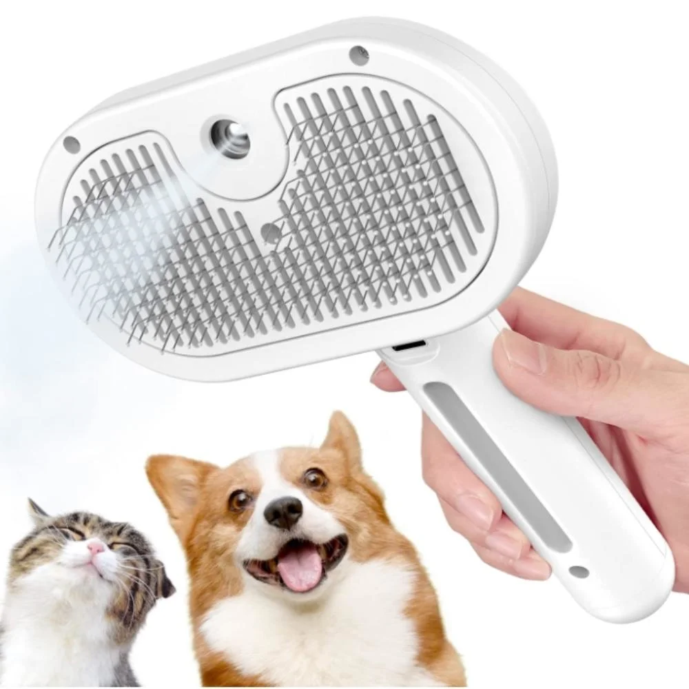 Spray Cat Brush for Shedding Removing Static Flying Hair Pet Grooming Brush