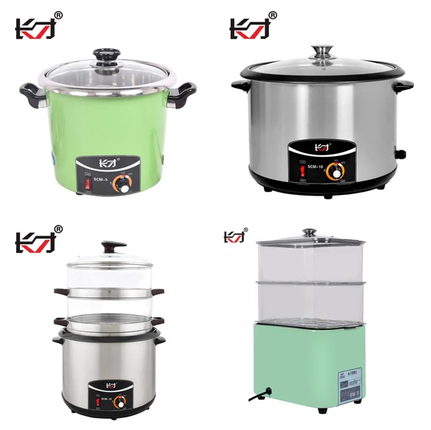 Scm-10L Steam Cooker with PC Steamer 8L Capacity Chinese Supplier Innovative Products New Product 2 Layer Price