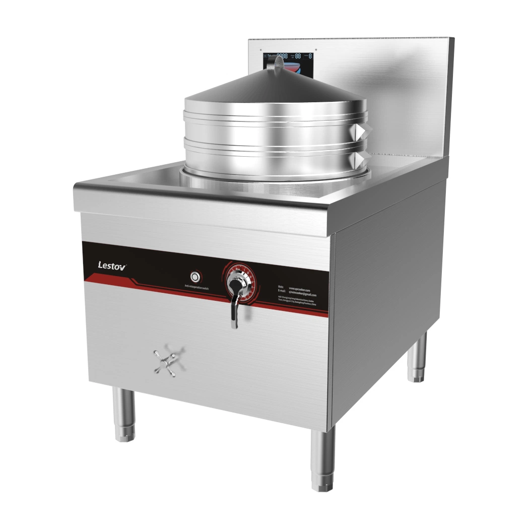 Freestanding Electric Induction Dim Sum Steamer for Chinese Dim Sum Dumpling Commercial Used