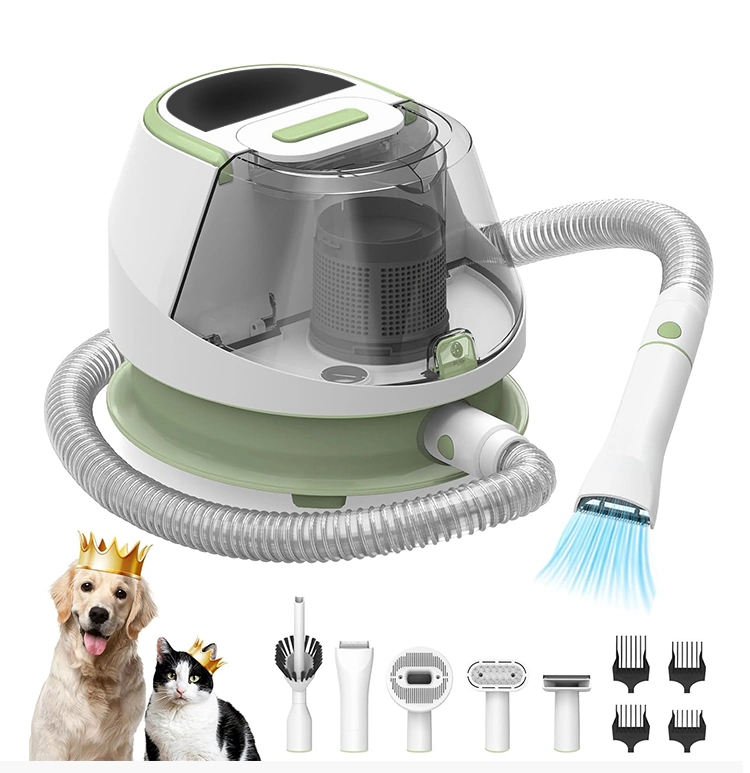 Purolf Factory Wholesale Pet Grooming Kit Vacuum Brush Electric Vacuum Cleaner Hair Clipper for Dog and Cat