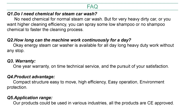 High Quality Steam Car Wash Machine Steamer Price