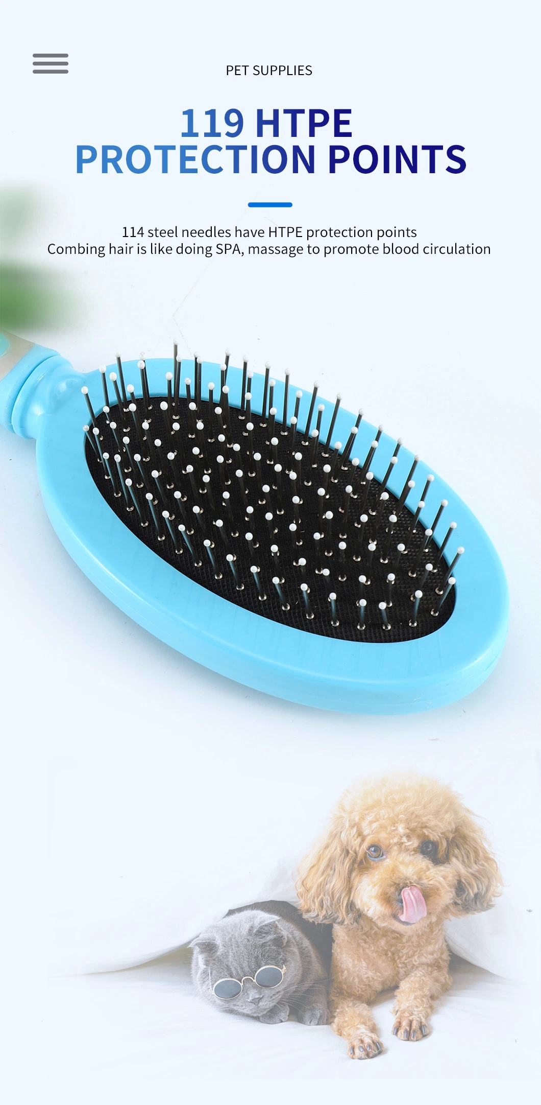 Pet Supplies Grooming Tool Dog Brush Kit Grooming Comb Pet Hair Remover Brush