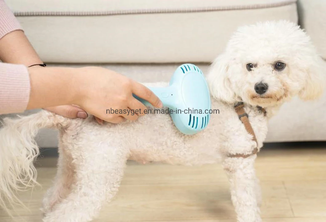 Dog Vacuum Cleaner Hair Removal Hair Suction Grooming Device Portable Wireless Battery Operated Pets Comb Massage Brush Cleaner Esg12635