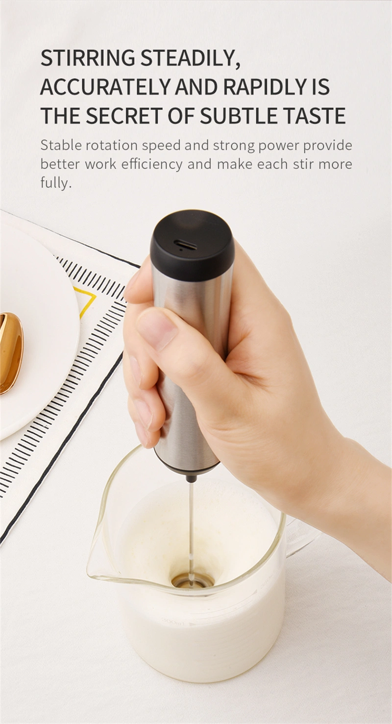 Wholesale Automatic Handheld Coffee Instant Whisk Mixer Electric Milk Steamer Frother