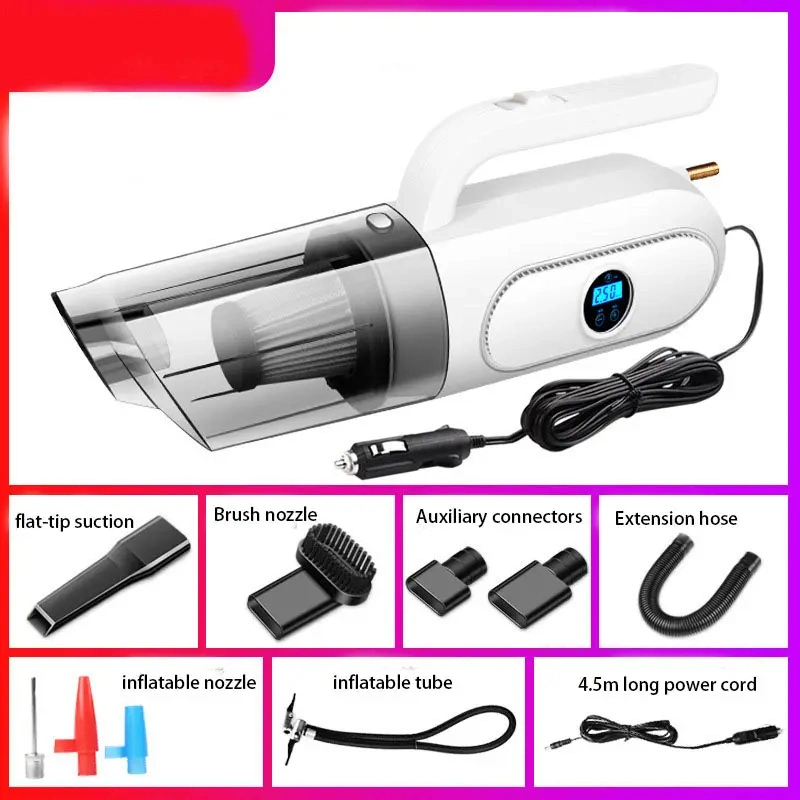 Portable Car Vacuum Cleaners Cordless Hand-Held High-Power Vacuum Cleaner with Inflator Pump