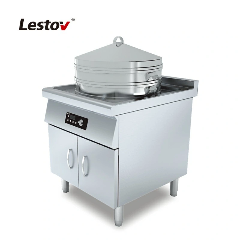 Freestanding Electric Induction Dim Sum Steamer for Chinese Dim Sum Dumpling Commercial Used