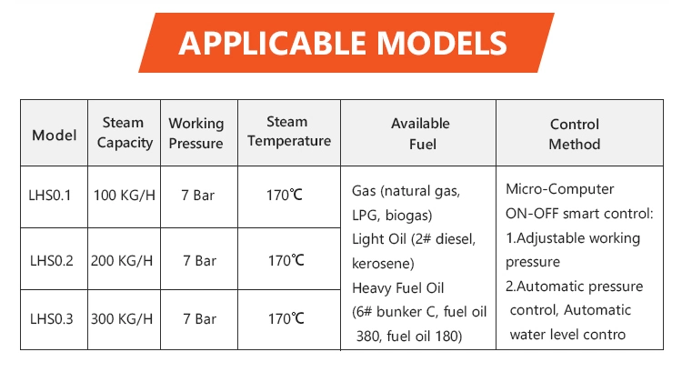 500kg Manufacturer Oil Gas Fuel Steam Boiler Steam Engine for School