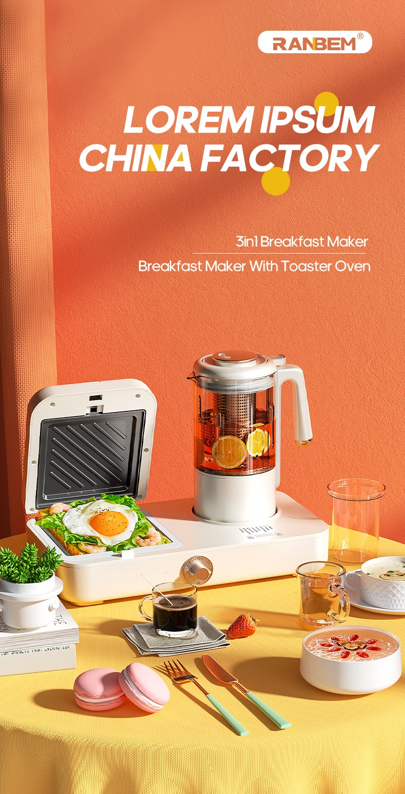 Machine Home Makers in 3 1 High Quality Healthy Egg Three One Multifunctional Waffle Sandwich Breakfast Maker for Sale