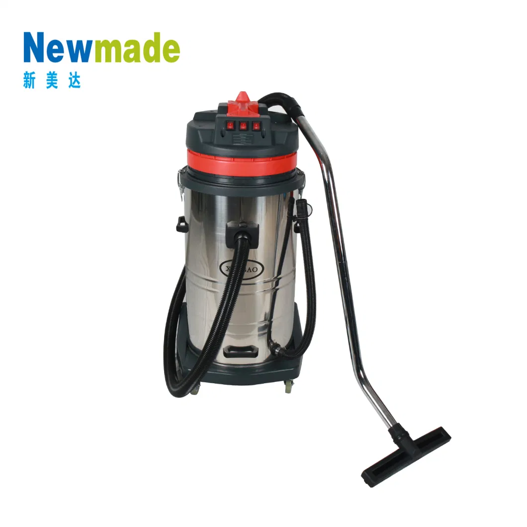 H6025 Factory Directly 80L 3-Motor Wet Dry Industrial Vacuum Cleaner