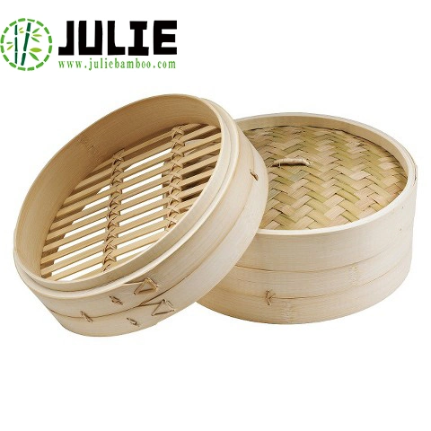 Food Grade Eco-Friendly Hygienic High Quality Natural Bamboo Steamers Chinese Steamer