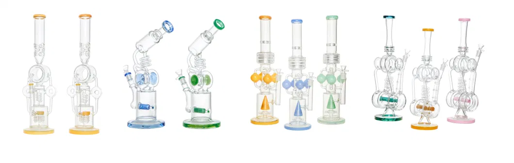 8-Arm Tree Type Percolator Straight Tube Glass Water Pipes