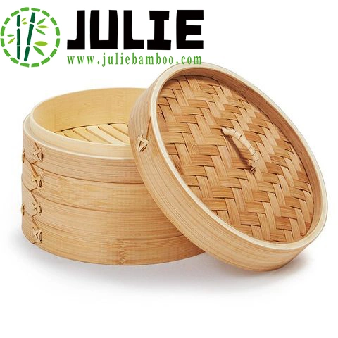 Food Grade Eco-Friendly Hygienic High Quality Natural Bamboo Steamers Chinese Steamer