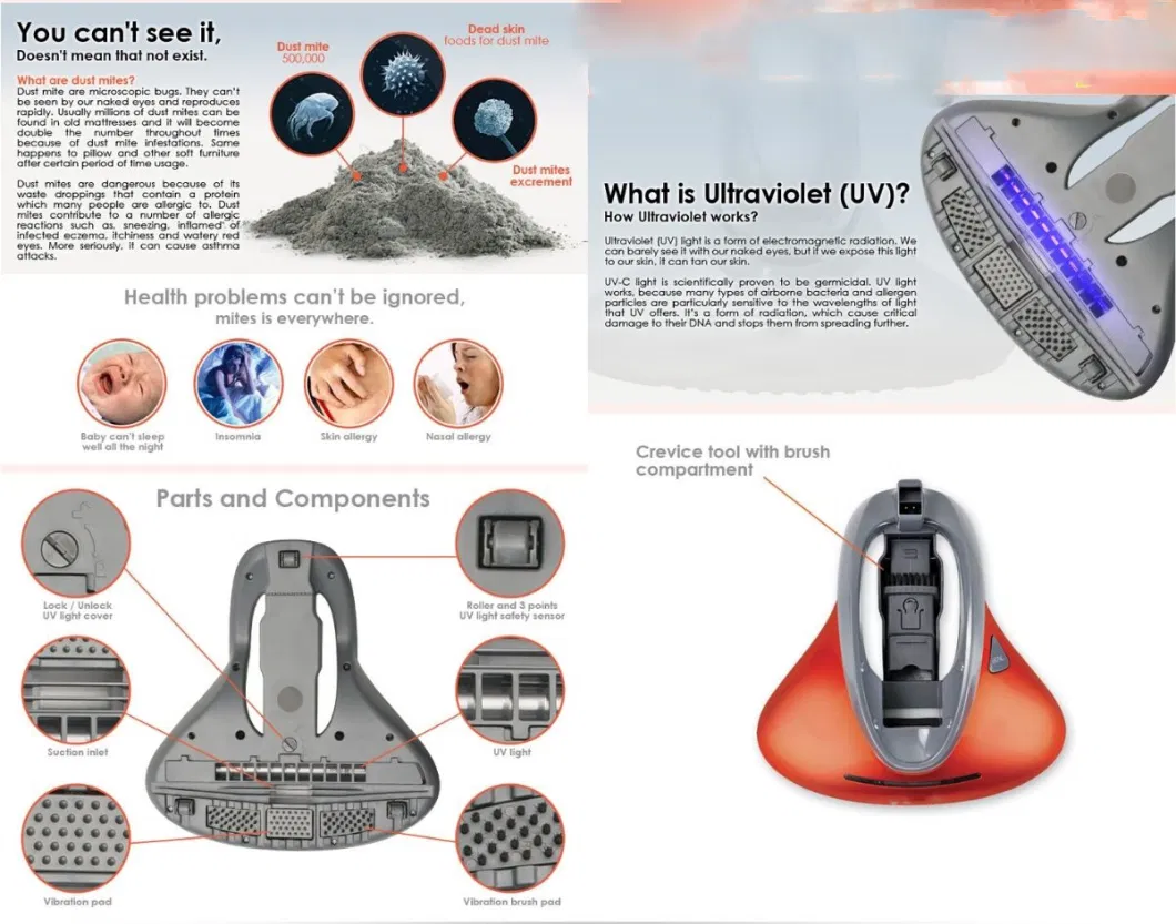 UV, Handy, Desktop, Handheld Vacuum Cleaner