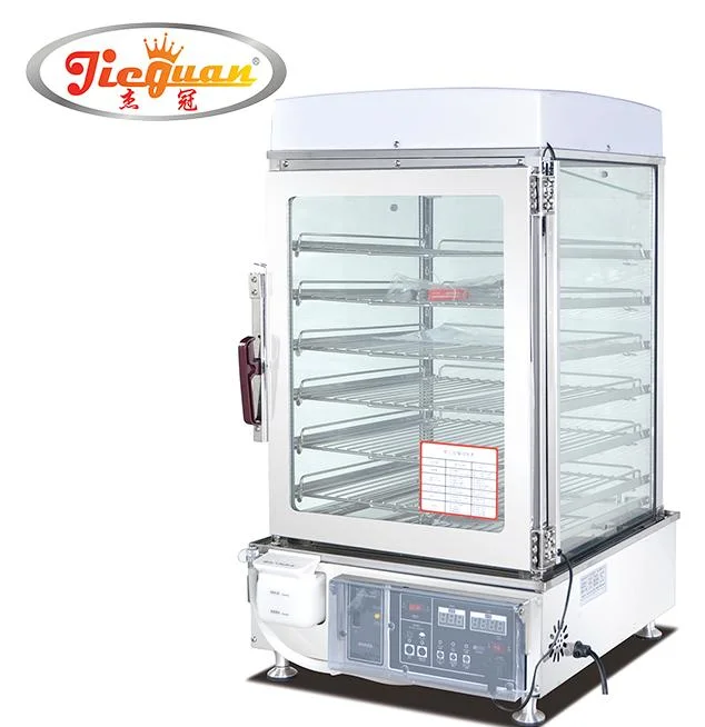 Restaurant Hotel Steaming Machine Cabinet Showcase Display Electric Food Bun Steamer with 5 Layer