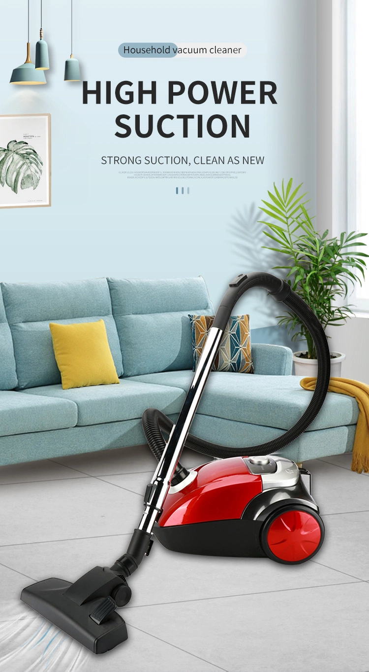 2000W Dry Electric Vacuum Cleaner Bagged Canister Vacuum Cleaner with Retractable 5m Cord