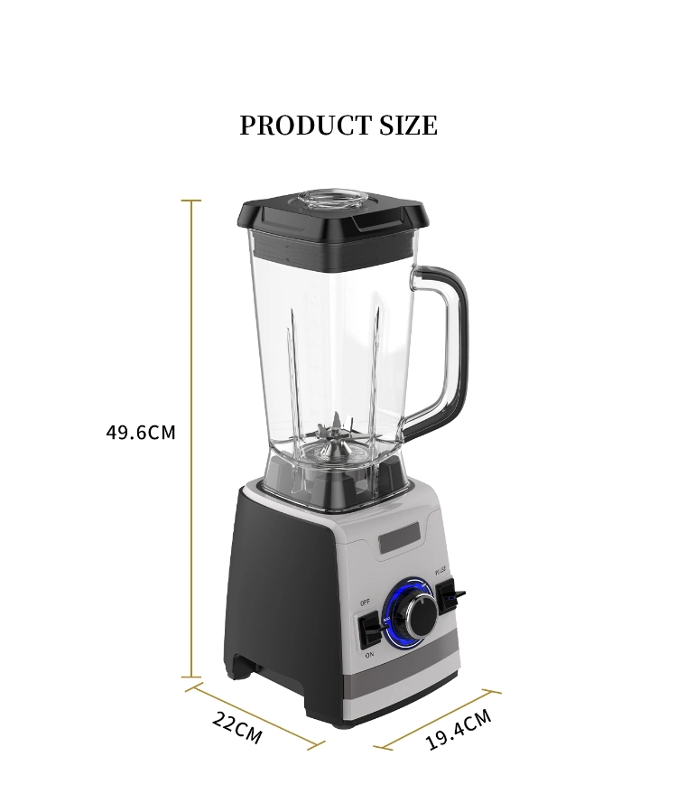 2022 Portable Electric Silver Crest Professional Commercial or Home Appliance Fresh Silent Juicers and Food Processor Smoothie Mixer Machine 1.5L 2.0L Blender