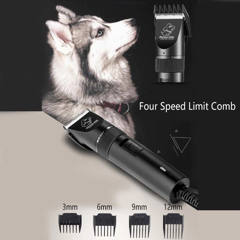 Dog Clippers, USB Rechargeable Cordless Dog Grooming Kit, Electric Pets Hair Trimmers Shaver Shears for Dogs and Cats, Quiet, Washable